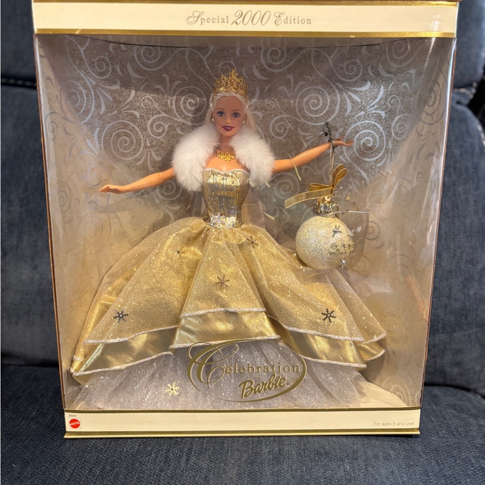 Barbie Celebration Doll in Gold and White